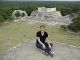 Erica On Chichen Itza Pyramid 2